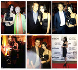 组图：韩雯雯获邀时尚酒会 与好莱坞影人亲密接触