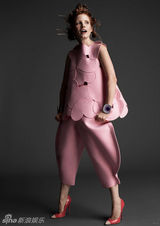 组图：杰西卡-查斯坦登杂志 艺术造型展气质