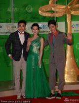 组图：刘诗诗裸肩绿裙亮相白玉兰红毯 青春活泼