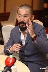 组图：《三国》主演台湾宣传 何润东佩服陈建斌