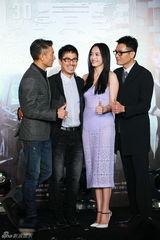 组图：《风暴》庆功 刘德华林家栋基情相拥