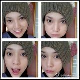 茜拉与家人私照曝光 长发美女爱卖萌