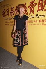 组图：容祖儿出席慈善活动祝福何韵诗