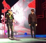 组图：李敏镐现身马年春晚最后一次联排