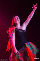 组图：美国摇滚乐队Evanescence赴香港演出