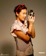 高清组图：乐基儿潮范儿十足 演绎百变造型