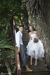 组图：金太狼王雷婚纱照曝光 李小萌甜蜜相依