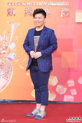 组图：常石磊一身蓝衣醒目亮相金曲奖红毯