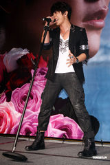 组图：汪东城生日蓝心湄送香吻 曝其“到处睡”