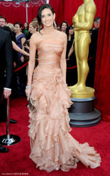 高清组图：奥斯卡红毯 黛咪-摩尔优雅亮相笑容迷人