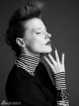 组图：杰西卡-查斯坦登杂志 艺术造型展气质