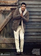 组图：韩裔明星丹尼尔亨利拍写真展型男风采