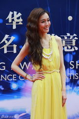组图：范玮琪嫩黄长裙亮相红毯气质优雅
