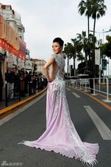 组图：《画皮2》陈廷嘉亮相戛纳 凤凰礼服璀璨夺目