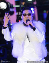 组图：鸟叔跳马舞纽约跨年 小天后泰勒卡莉献唱