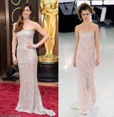 组图：奥斯卡红毯女星PK大牌超模 气质不分上下