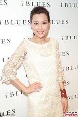 组图：余思敏出席活动 笑称郑中基偷食报道太假