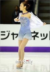 组图：金妍儿世界花样滑冰锦标赛短节目居首