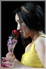 组图：杨钰莹淡黄色礼服亮相《歌声传奇》甜美开唱