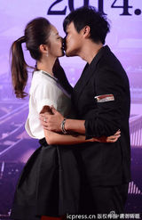 组图：陈思成激吻佟丽娅 公主抱安全裤走光