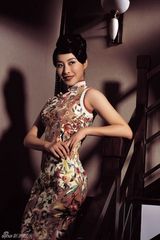 组图：王雅捷中国风写真曝光 水墨长裙喜迎新年