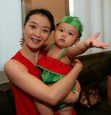 幻灯图集：王艳母子亲密照曝光 晒甜蜜家庭生活