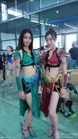 组图：Chinajoy火辣靓模长腿爆乳惹宅男疯狂