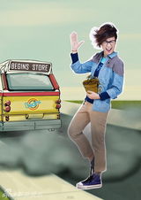 组图：周笔畅自创潮牌做代言 扮假小子卖力搞怪