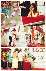 组图：戚薇新专辑5站连跑签售终病倒