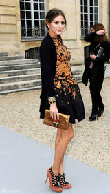 高清组图：纽约名媛奥利维亚-巴勒莫巴黎街拍