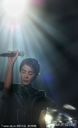 组图：王菲昆明开唱乘摇椅 从天而降美轮美奂