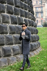 高清图：张亮米兰时尚之旅 男神气场十足