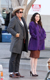 幻灯图集：梅根-福克斯与米基-洛克街头拍吻戏