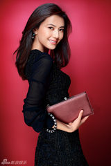 组图：高圆圆登杂志双封面 红与黑蕾丝诠释别样风情