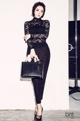 高清组图：裴涩琪白裙黑蕾丝大秀清纯性感魅力