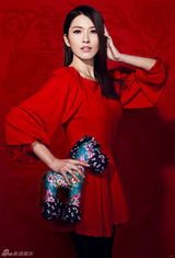 组图：徐洁儿新春贺岁写真 红红火火感恩2013