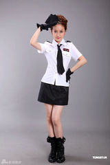 高清图：i me组合玩制服诱惑 短裙热辣秒杀宅男