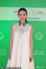 组图：上海电视节红毯 素颜美女王丽坤白裙亮相