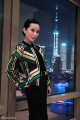 组图：林湘萍亮相上海时尚活动秀高雅