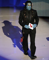 高清图：奥斯卡现场 本-斯蒂勒变身阿凡达搞笑