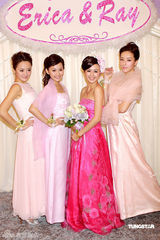 幻灯组图：唐宁着桃红婚纱扮新娘 伴娘杨爱瑾秀粉嫩