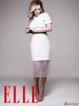 斯嘉丽-约翰逊《ELLE》大片楚楚可人
