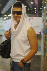 组图：演员彭博私服照公开生活一面