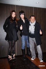 高清组图：萧敬腾宣传新戏 曾志伟周秀娜站台