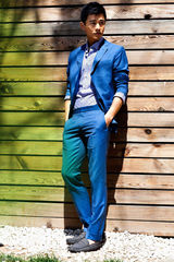 组图：乔振宇休闲写真清新 小西装引领初夏风