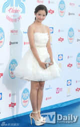 组图：神话李孝利等亮相20代选择颁奖礼蓝地毯