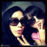 组图：钟丽缇女儿萌照曝光 与韩寒女儿似双胞胎