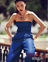 舒淇《时尚芭莎》大片秀迷人性感