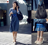 明星爱街拍第21期：25款春季牛仔元素巧妙搭配