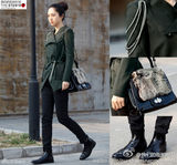 明星爱街拍第11期：冬日军旅风搭配硬朗帅气